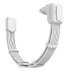 EZDIY SHIELD 90° 16AWG 12VHPWR Male to Female ExtensionCable-All White STD EZDPR230-5