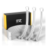 EZDIY 18AWG PSU Cable Extension 6 Cables-Super Soft-All White EZDPI154-8