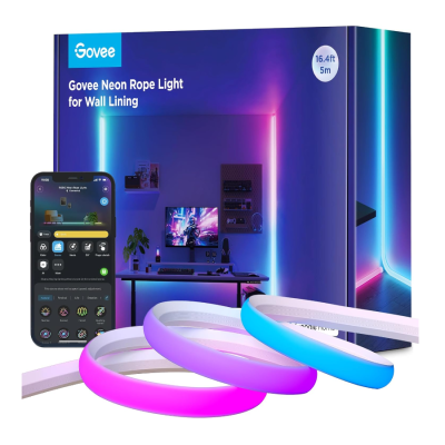 Govee 5M Neon Preinstalled Strip Light White-H61D5301