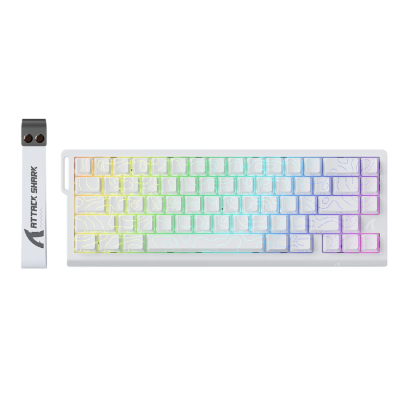 Attack Shark X68 HE Keyboard White Counters