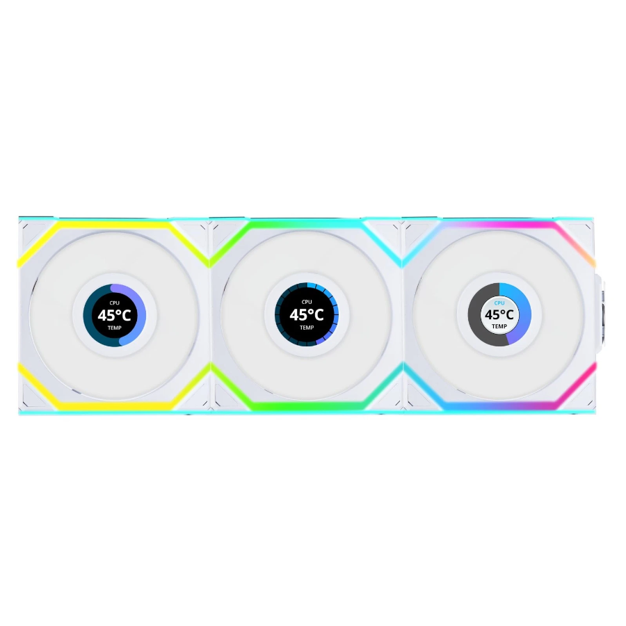 Lian Li UNI FAN SL Wireless LCD 120 3PCS -WHITE