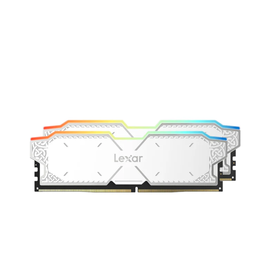 LEXAR THOR 16x2 32GB RAM 6000MHZ CL38 DESKTOP MEMORY WHITE LD5U16G60C38AG-RGD