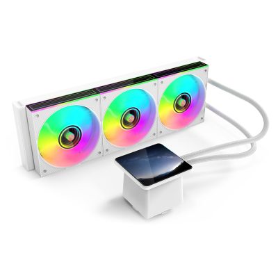 Liblad LL360 360MM Infinity ARGB Liquid Cooler With 4 Inch IPS LCD White
