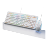 PCD Gaming Combo Keyboard, Mouse & MousePad KIT RGB-white