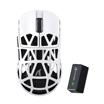 ATTACK SHARK R2 Magnesium Alloy PAW3950 Gaming Mouse 8K (Not Include the Charging Dock) – white