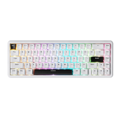 ATTACK SHARK X65 HE Magnetic Switch Rapid Trigger Keyboard – White – Arabic