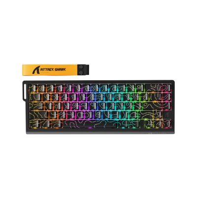 ATTACK SHARK X68PRO HE Wireless Rapid Trigger Keyboard Magnetic Switch – Black