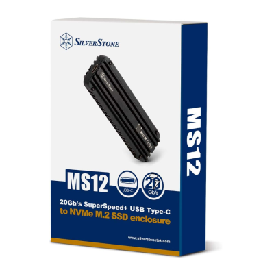 SILVERSTONE MS12 20GB /S Super Speed +USB Tyep-c to nvme m.2 SSD enclosure