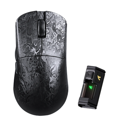 ATTACK SHARK R11 ULTRA Carbon Fiber Wireless 8K PAW3950MAX Gaming Mouse – Forged Black