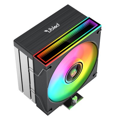 Liblad LAS120S Black Air Cooler 120mm ARGB Infinity 4 Heat Pipes LGA 1150x 1200 1700 1851 AM4 AM5