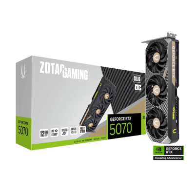 ZOTAC GAMING Graphics Card GEFORCE RTX 5070 SOLID OC 12GB GDDR7