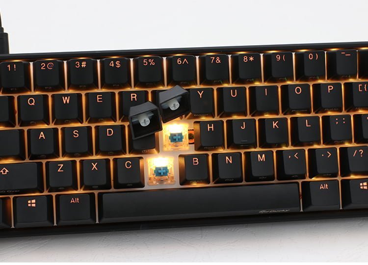 Ducky One Mecha mini RGB Chery MX RED SW -Black Keyboard Arabic/English Keys
