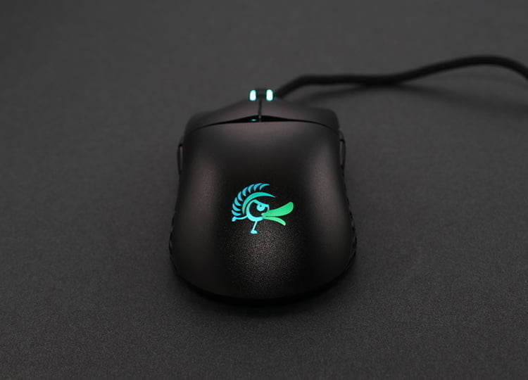 DUCKY Mouse blue edition feather black