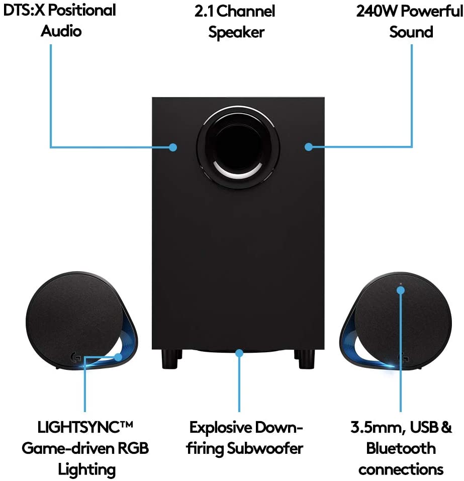 Logitech G560 LIGHTSYNC PC Gaming Speakers