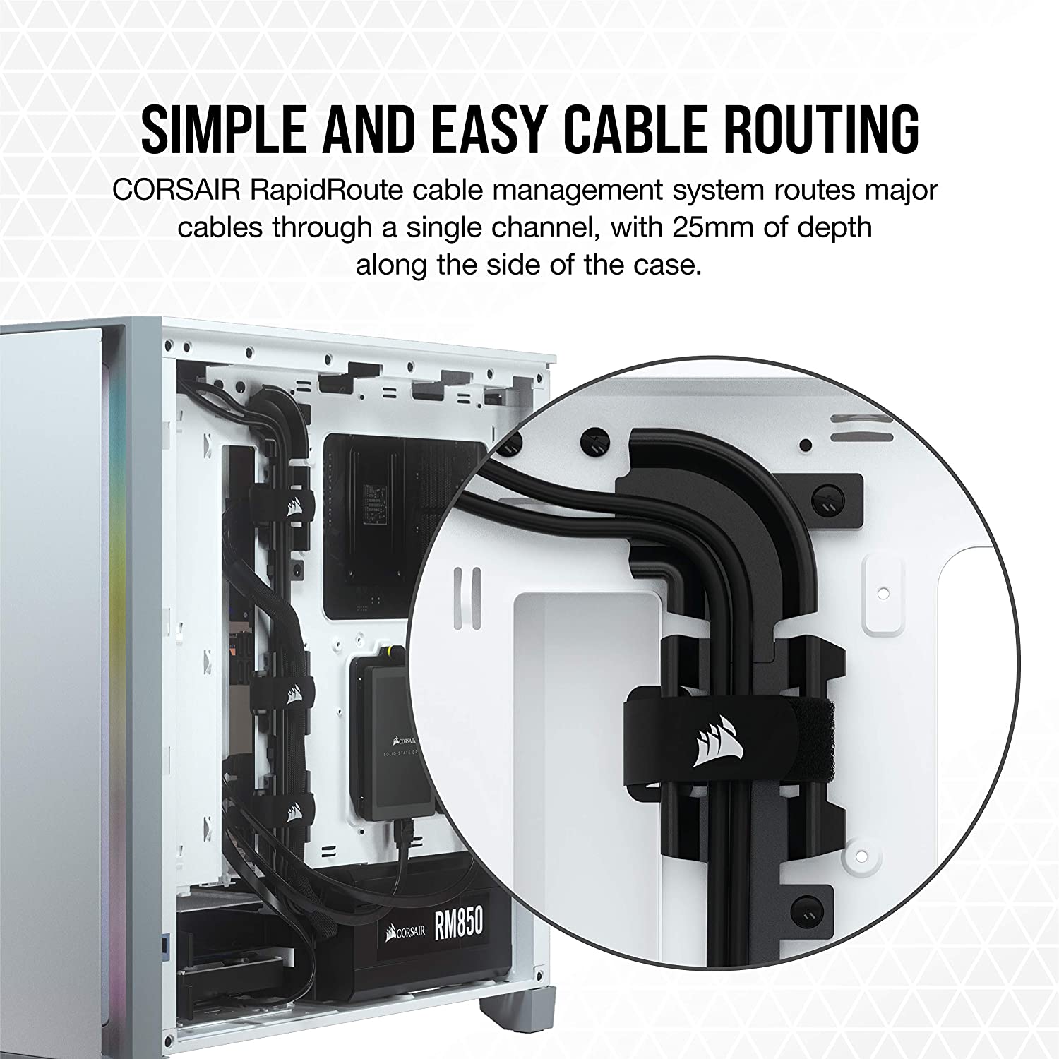 Corsair 4000D Tempered Glass Mid-Tower ATX Case — White