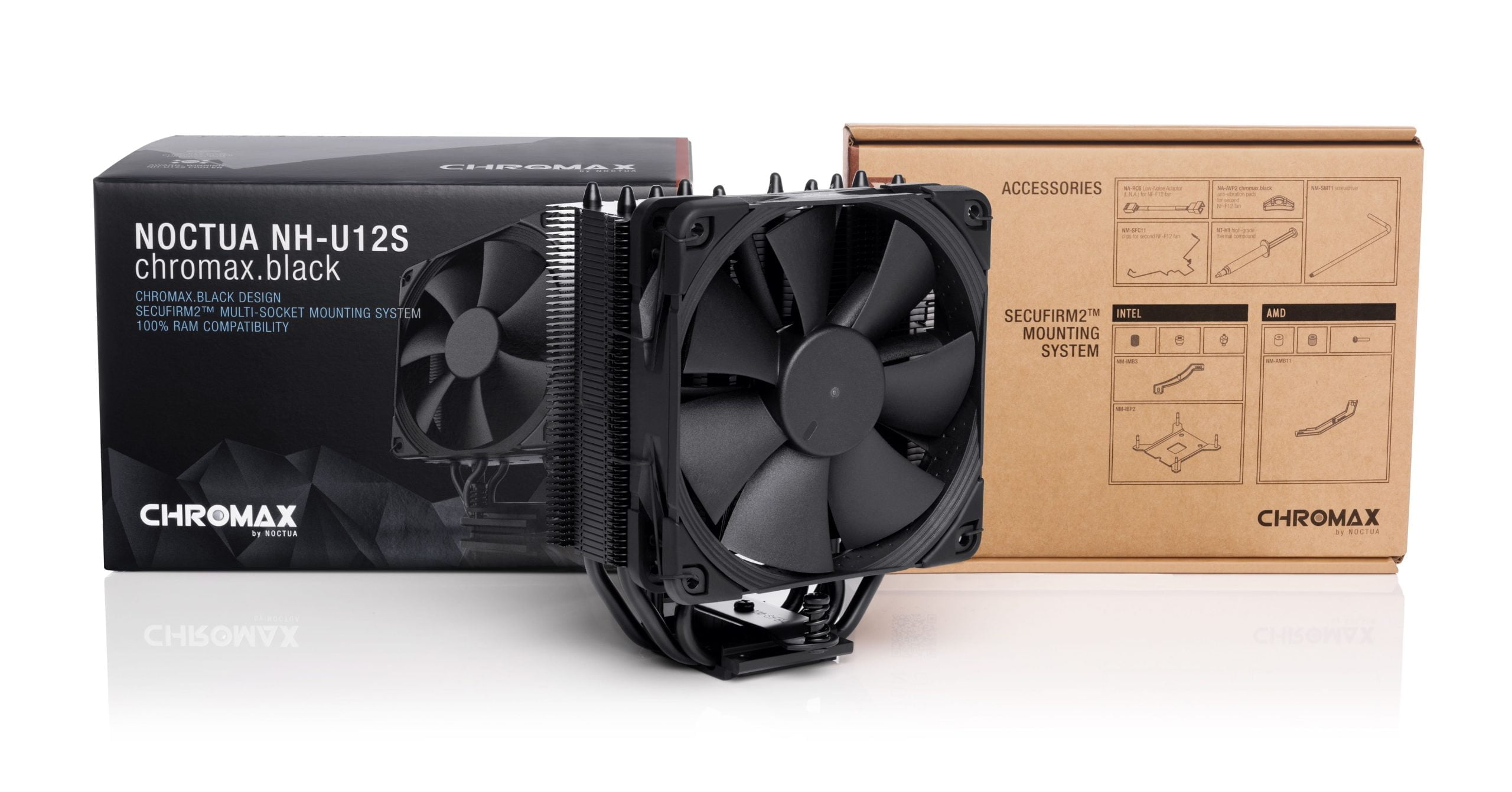 NOCTUA NH-U12S chromax.black CPU Air Cooler