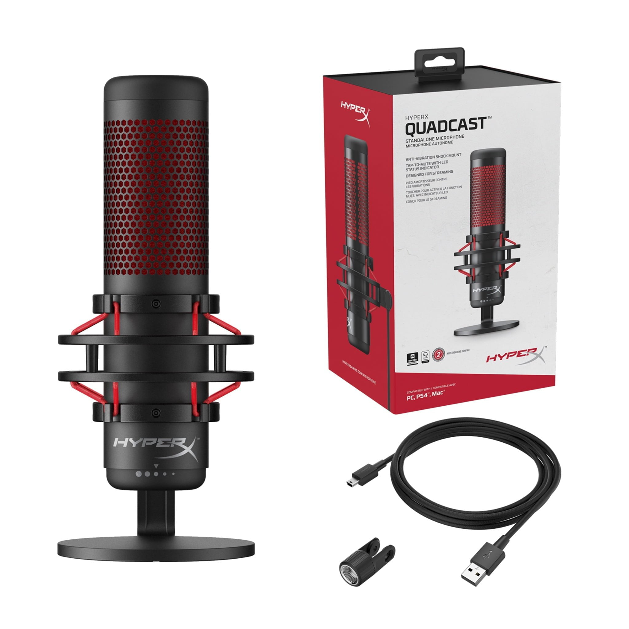 HyperX QuadCast S RGB USB Condenser Gaming Microphone