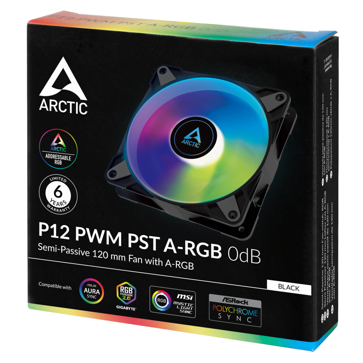 Arctic P12 PWM PST A-RGB BLACK