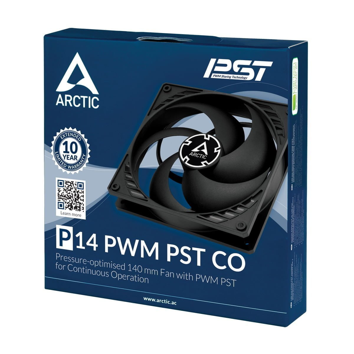 Arctic P14 PWM PST CO (Black/Black)