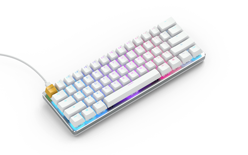 Glorious Gaming Keyboard GMMK - Compact (Pre-Built) - White