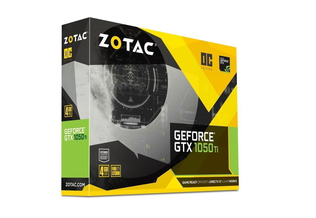 ZOTAC Gaming GEFORCE GTX1050 TI 4GB GDDR5