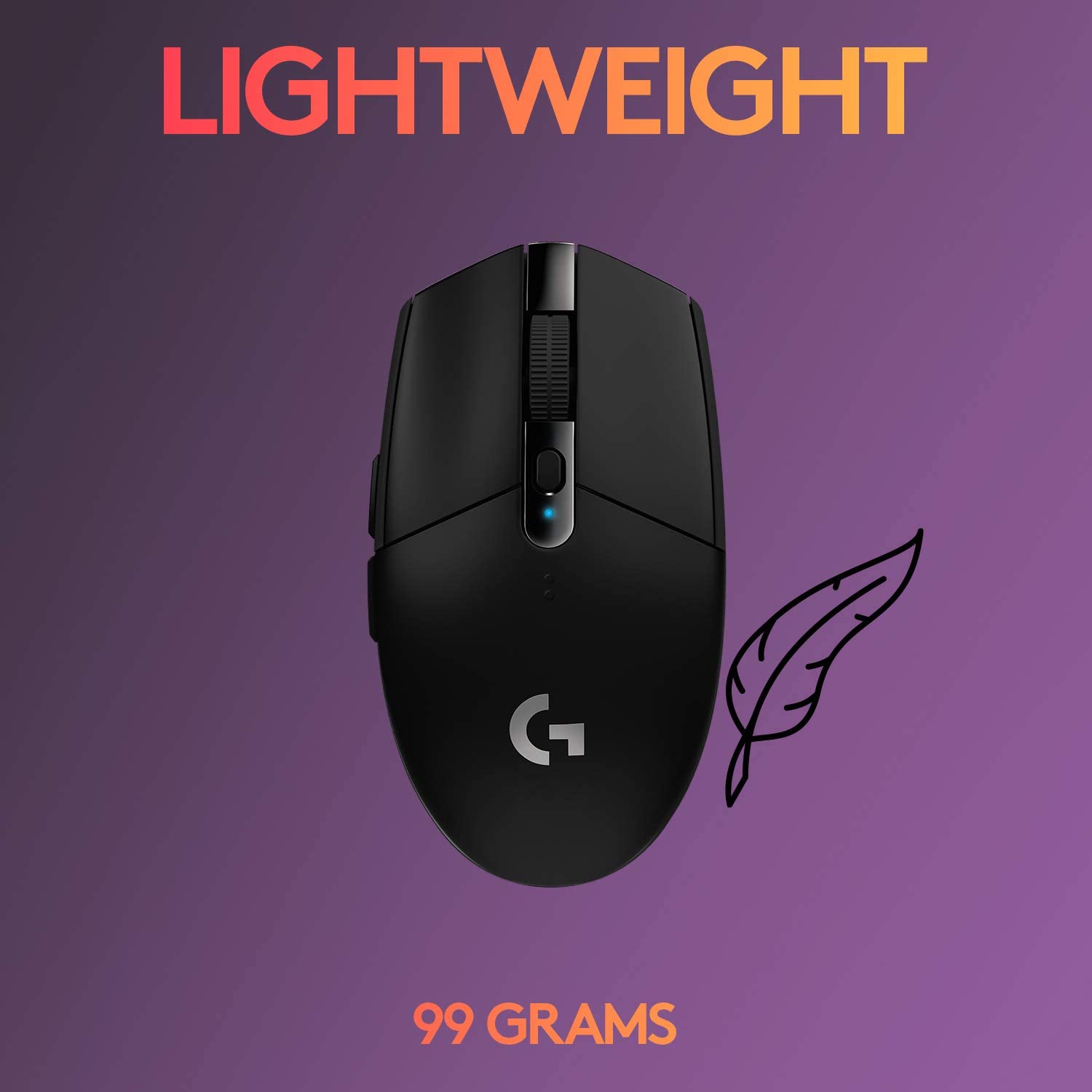Logitech G305 Black Light Speed Wireless Gaming Mouse 2.4GHZ/B