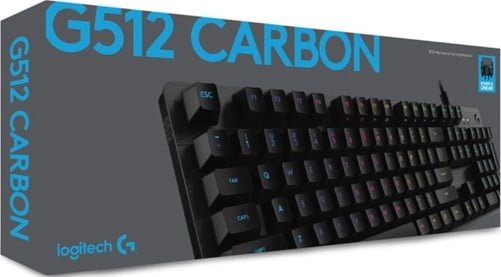 Logitech G512 Carbon RGB GX Blue Mech Gaming Keyboard