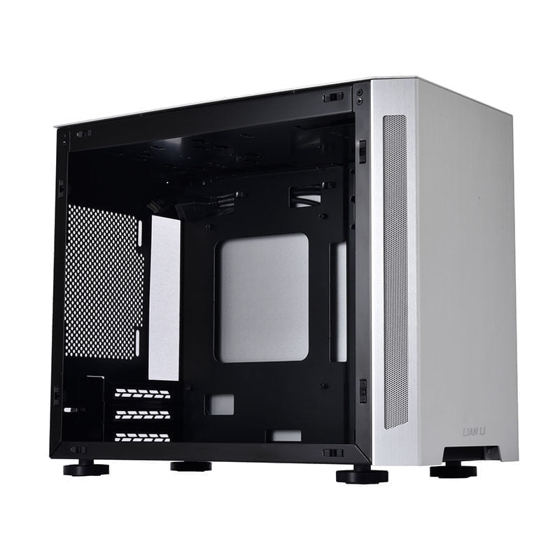 LIAN LI PC TU150WA window Silver Mini ITX Aluminum Case, Tempered Glass Window, No PSU, 1x USB 3.1 Type-C, 2x USB 3.0, HD Audio
