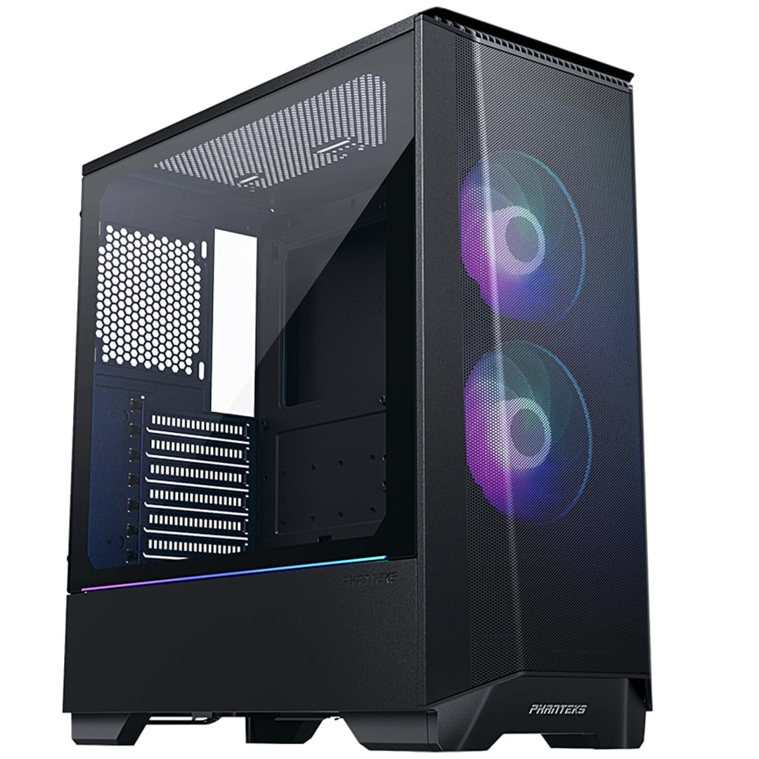 Phanteks Eclipse P360 Air Mid-Tower, black Tempered Glass, with 2 x 120mm D-RGB PWM Fan Pre-installed