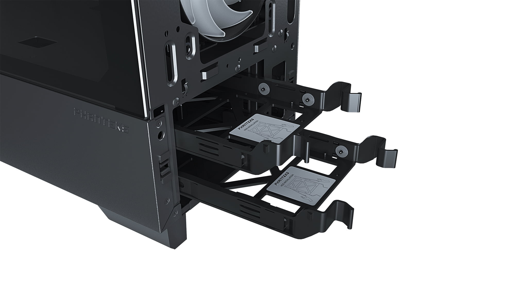 Phanteks Eclipse P360 Air Mid-Tower, black Tempered Glass, with 2 x 120mm D-RGB PWM Fan Pre-installed