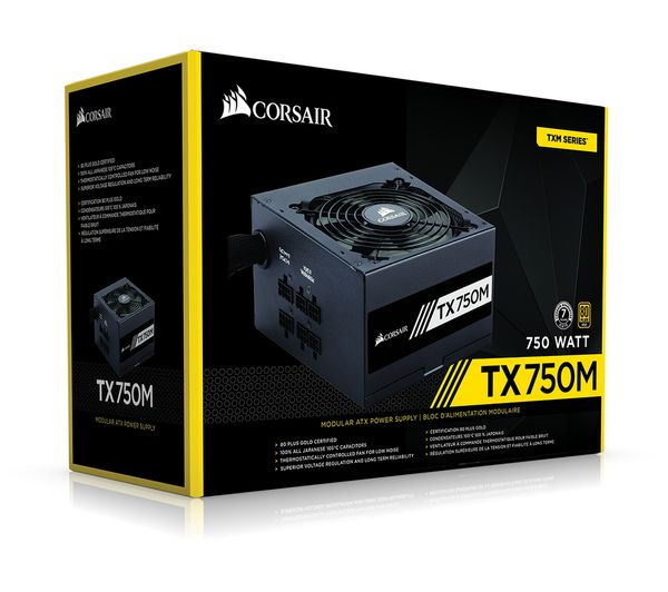 Corsair TX750M 750W 80 Plus Gold Semi Modular Power Supply