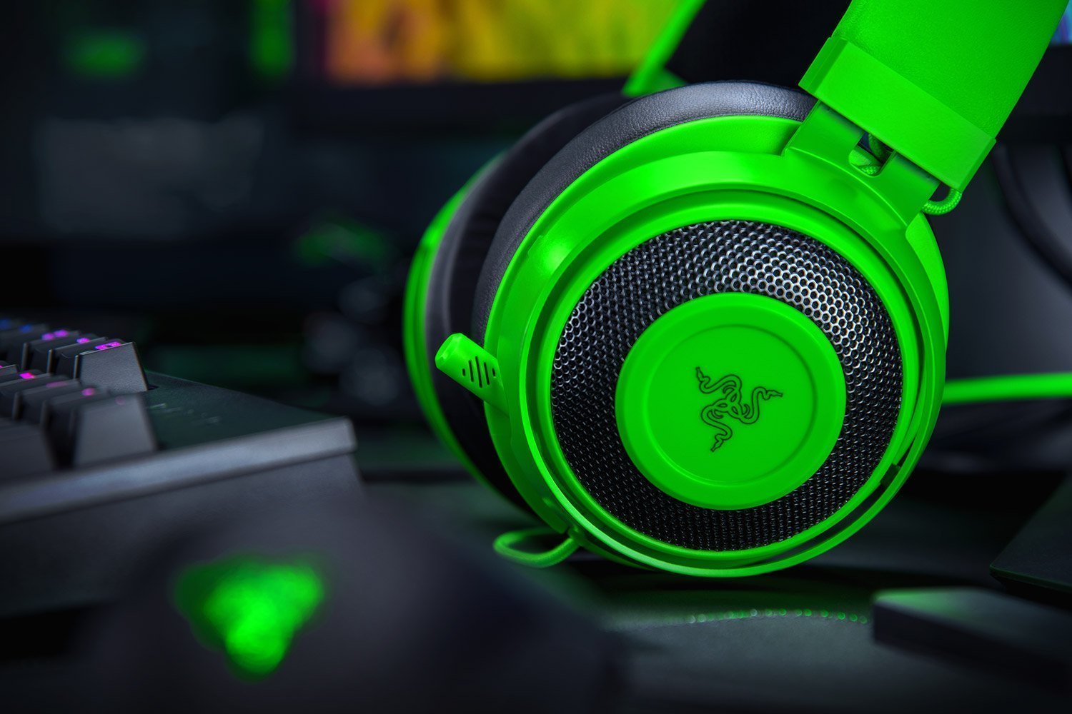 RAZER KRAKEN MULTI PLATFORM WIRED GAMING HEADSET GREEN