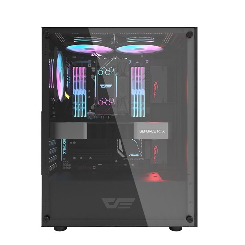 Darkflash DK100 Case with 300w Power Supply - Black