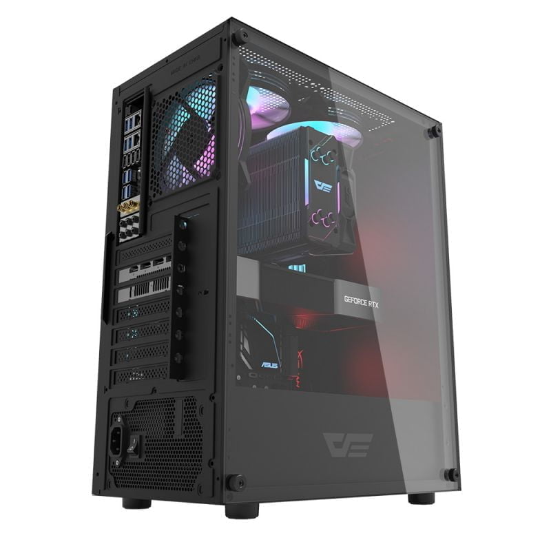 Darkflash DK100 Case with 300w Power Supply - Black