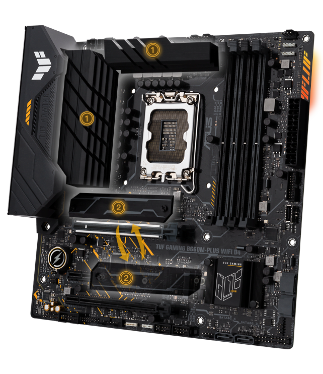 ASUS TUF GAMING B660M-PLUS WIFI DDR5 Motherboard