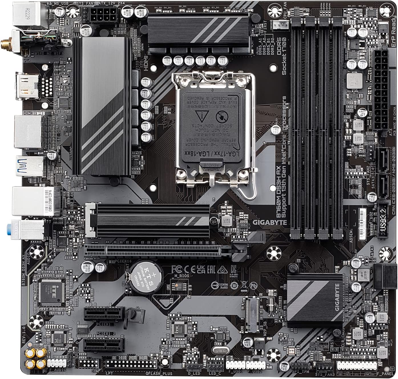 GIGABYTE B760M DS3H AX WIFI Motherboard