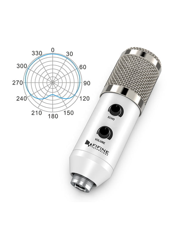 Fifine USB condenser desktop microphone with Tripod Stand - K056A