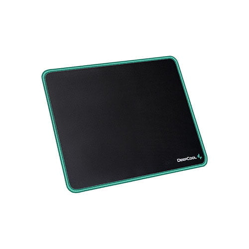 DEEPCOOL Mouse Pad GM810 450x400x3mm,Black Softpad, Spill-Proof Cloth, Natural Rubber, DeepCool Green Edge.