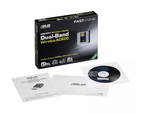 ASUS USB-AC51, Dual-Band Wireless-AC600 Wi-Fi adapter wifi adapter