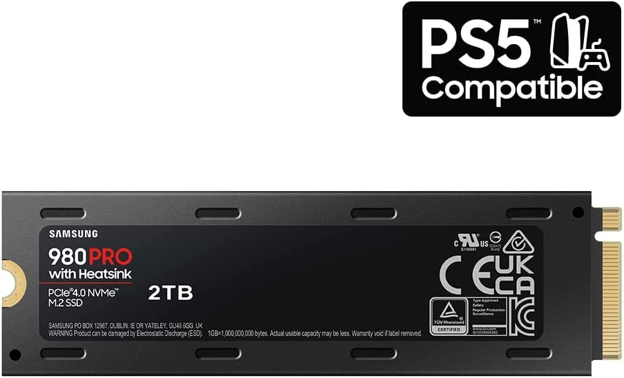 Samsung 980 PRO With Heatsink PCIe 4.0 NVMe SSD 2TB