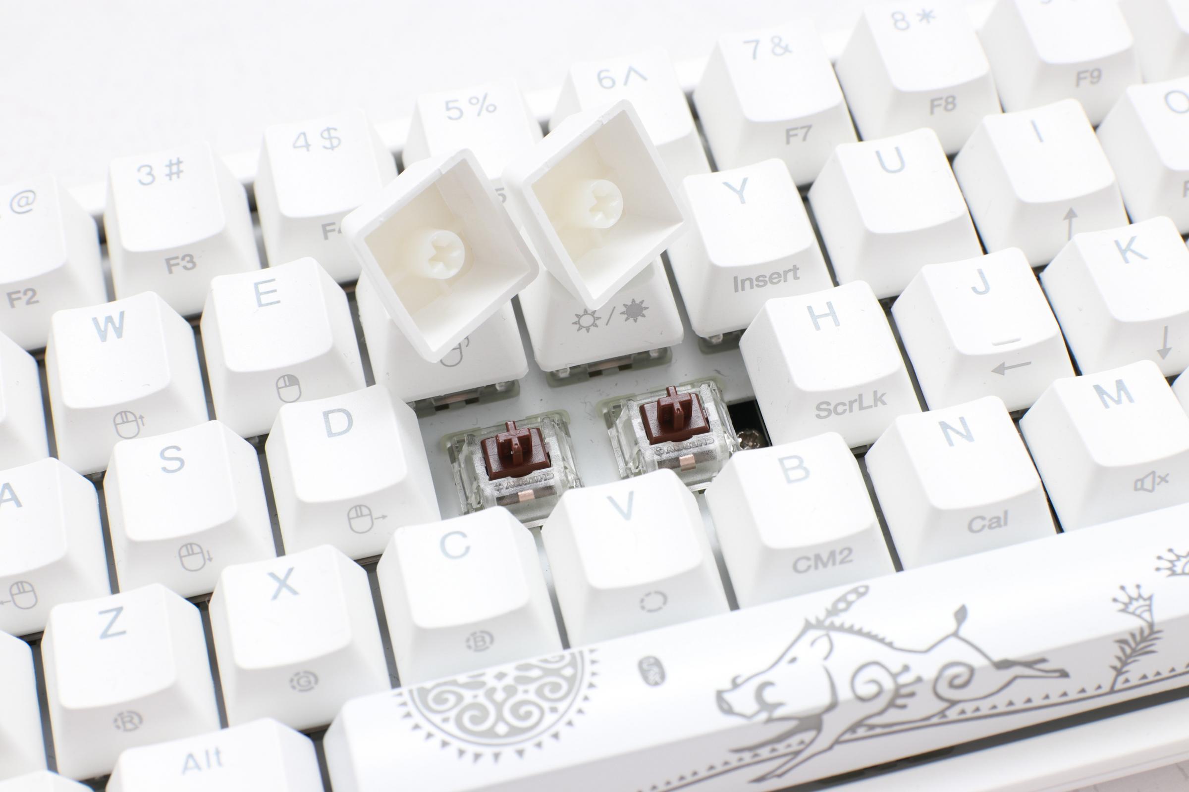 Ducky One 2 SF RGB Chery MX Silent RED SW - White Keyboard Arabic/English Keys