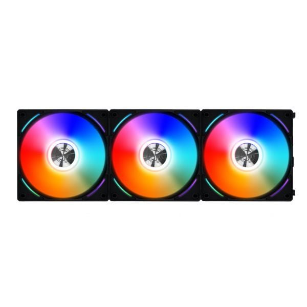 Lian Li UNI Fan AL AL120 RGB Daisy Chain ARGB 120mm Black 3 Pack